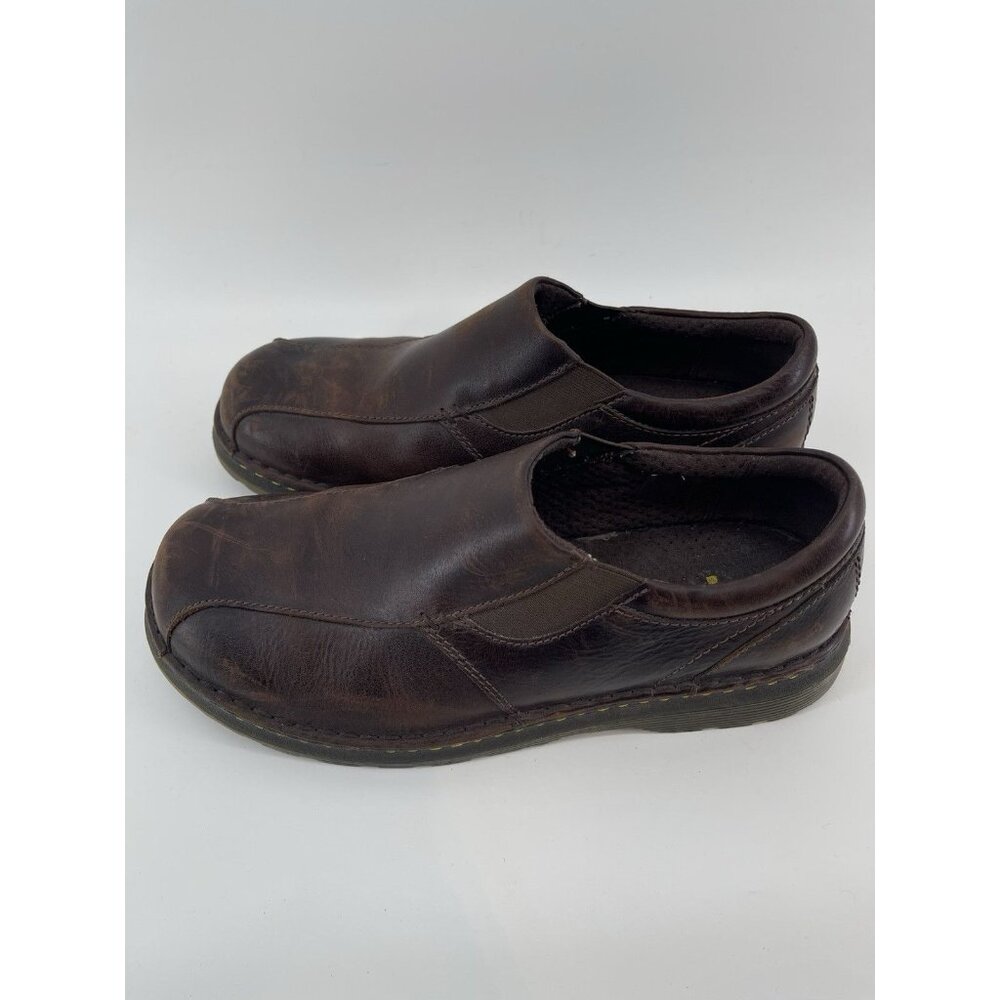 Doc Dr Martens Tevin Brown Leather Stitched Slip On Loafer Men's Size 11 M - Picture 3 of 9